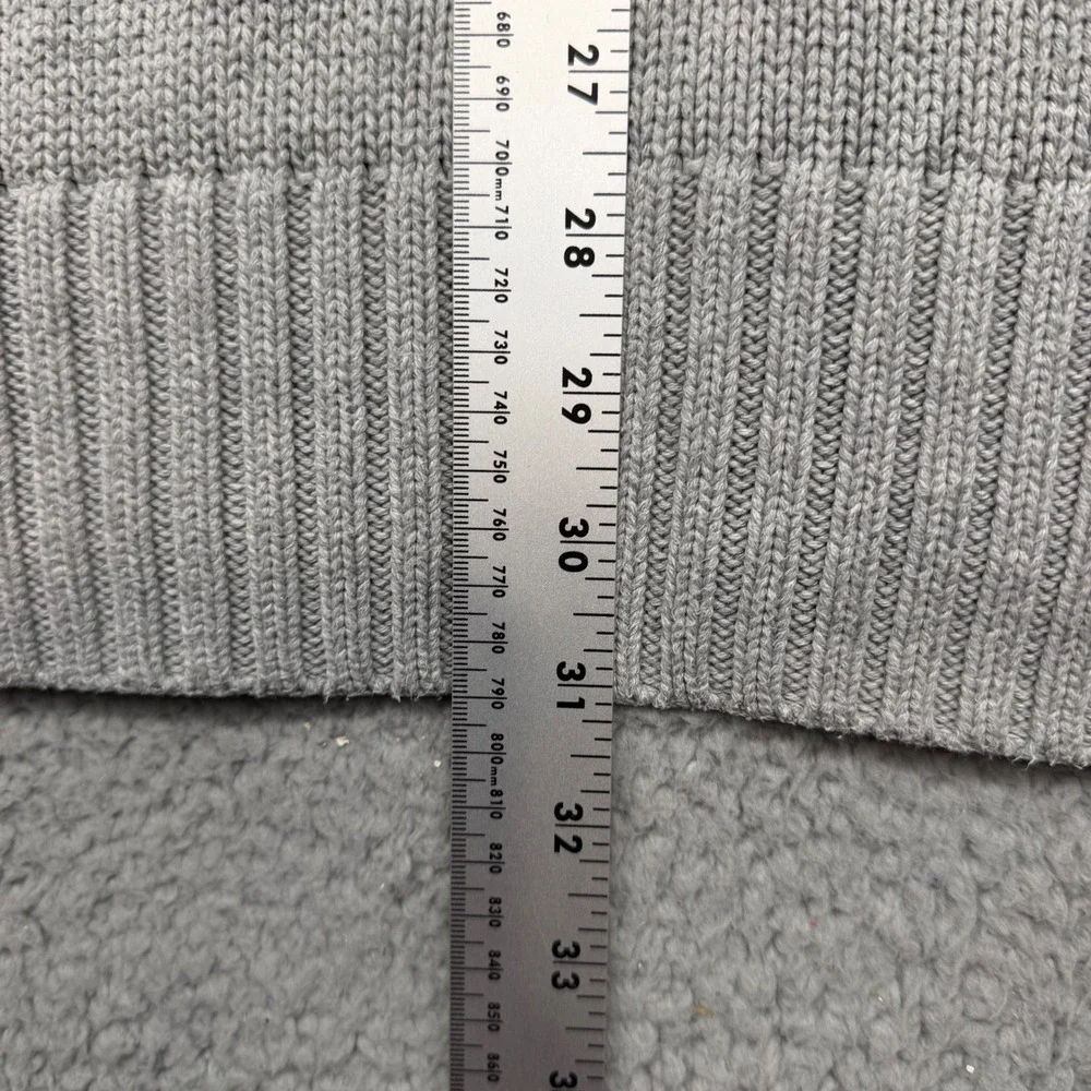 Polo Ralph Lauren Mens XXL Gray Shawl Collar Varsity Spellout Pullover Sweater